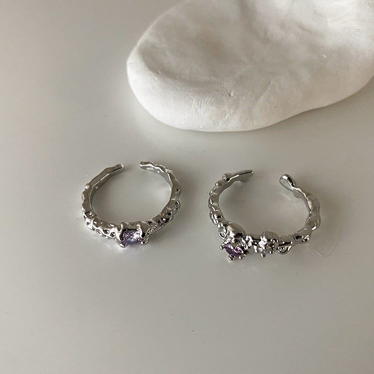 Amethyst-Ring-Set - Brielle