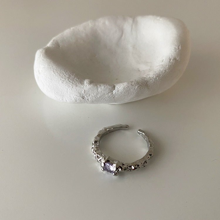Amethyst-Ring-Set - Brielle