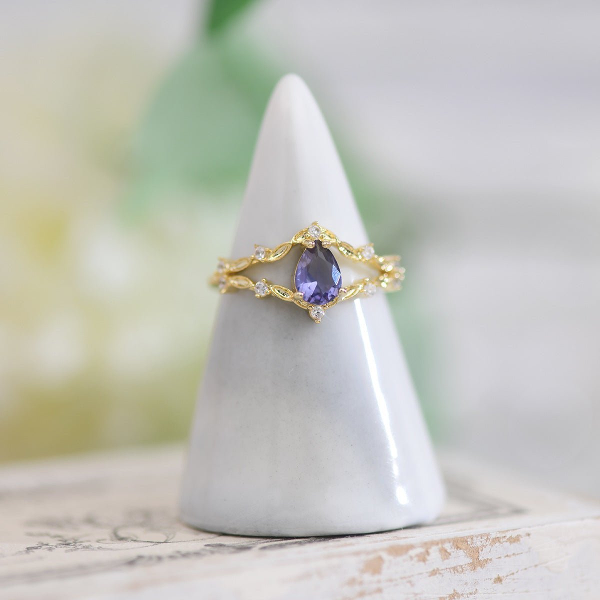 Amethyst Ring Set - Violet