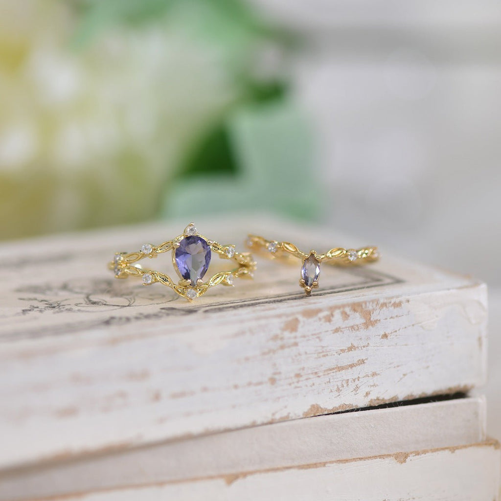 Amethyst Ring Set - Violet