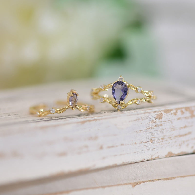 Amethyst Ring Set - Violet