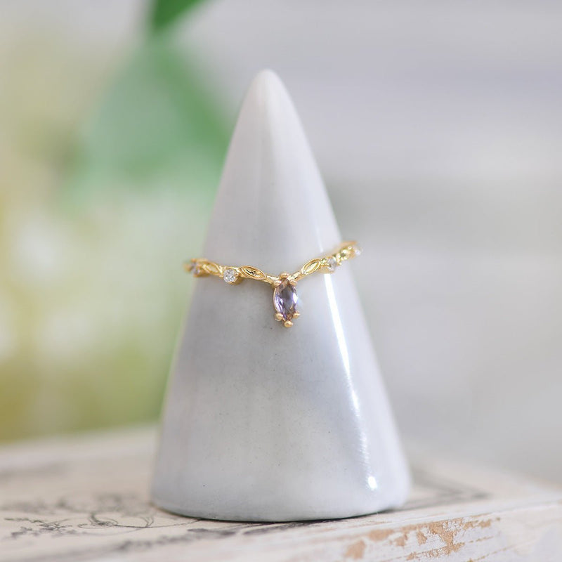 Amethyst Ring Set - Violet