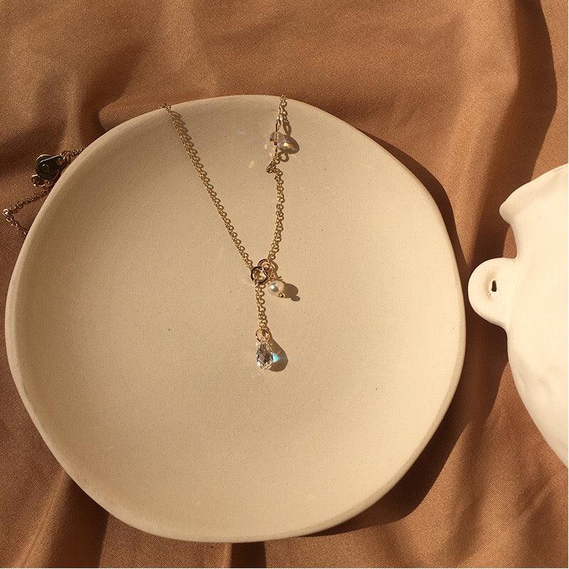 Österreichische Kristall & Perlen Halskette