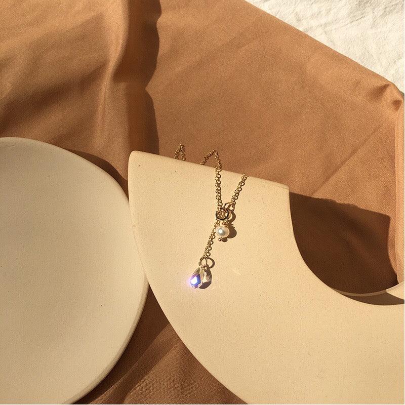 Österreichische Kristall & Perlen Halskette