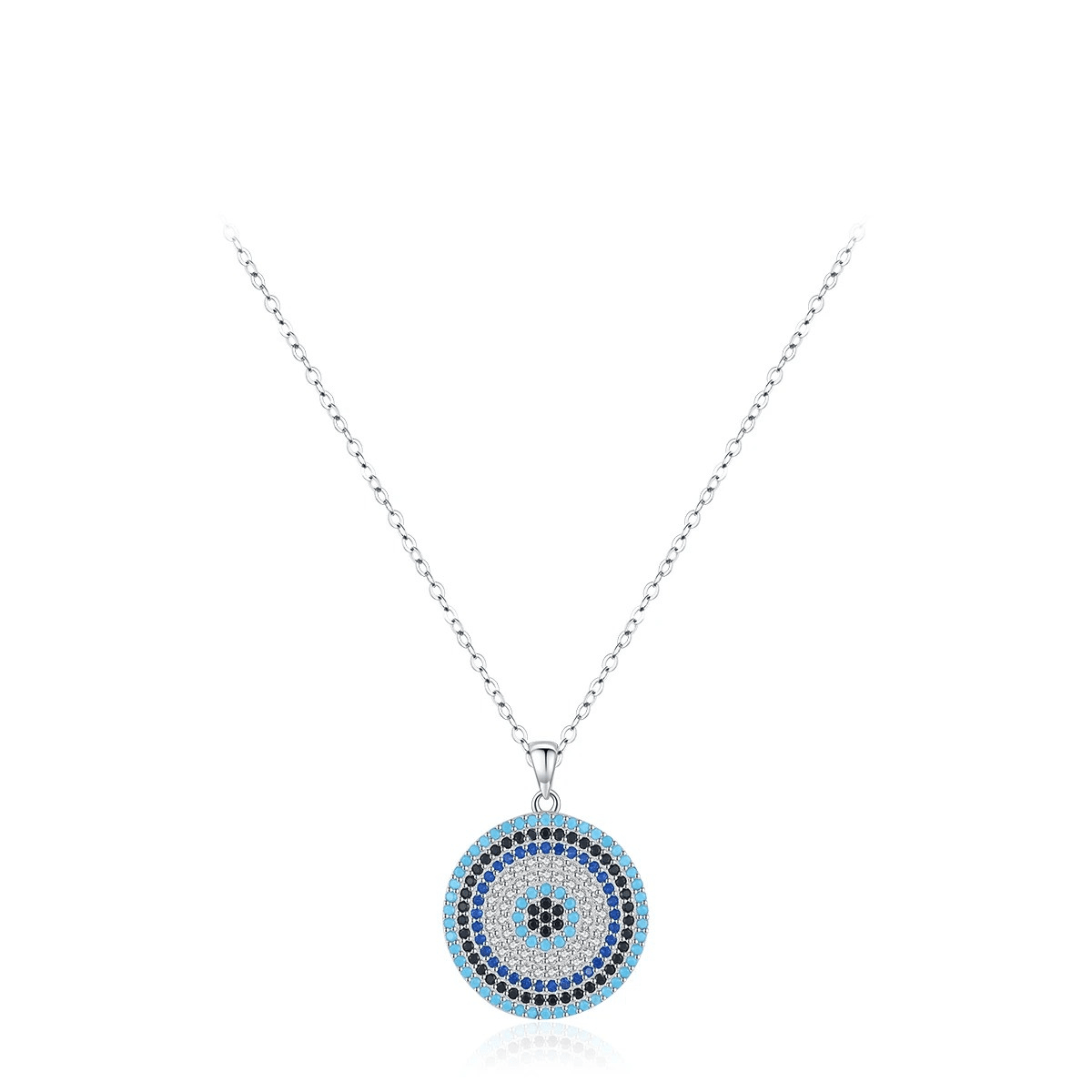Azure Gaze Silber Amulett Halskette