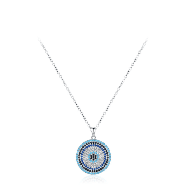 Azure Gaze Silber Amulett Halskette