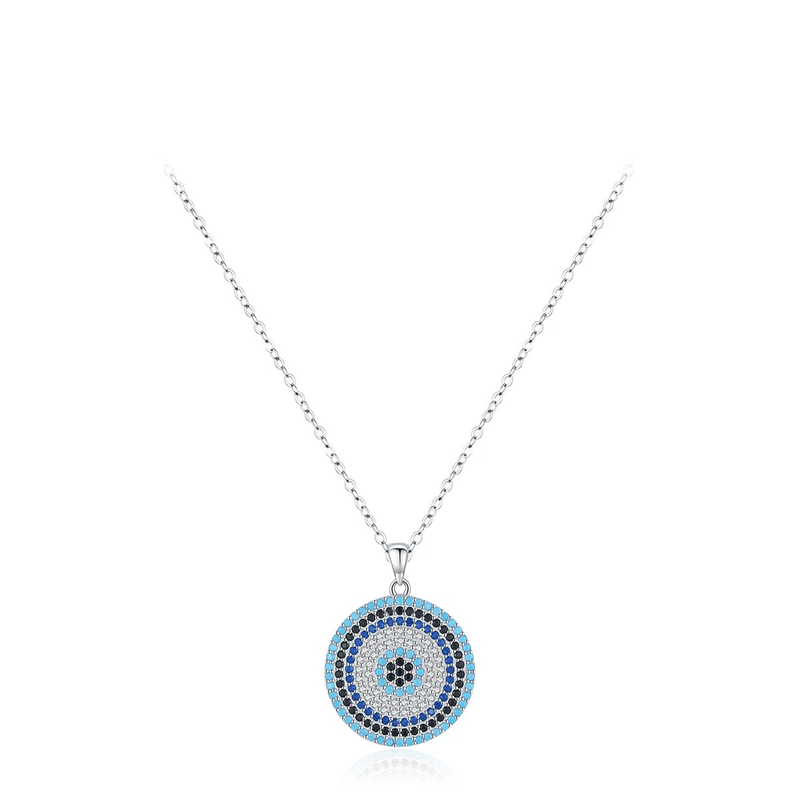 Azure Gaze Silber Amulett Halskette
