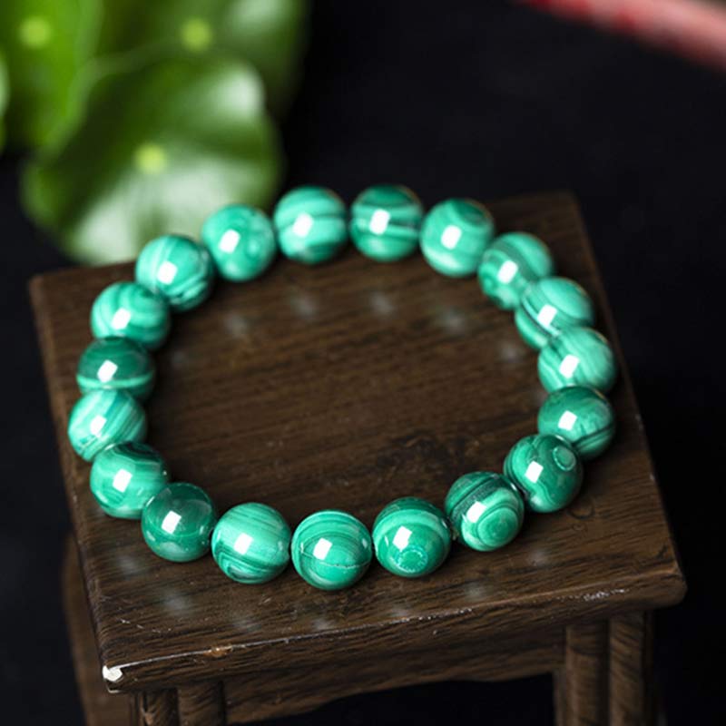 Carmiora natürliches Malachit-Schutz-Ruhe-Armband