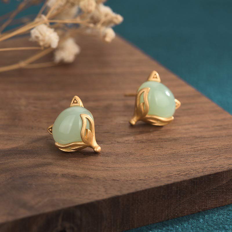 Carmiora FengShui Jade Glücksohrringe