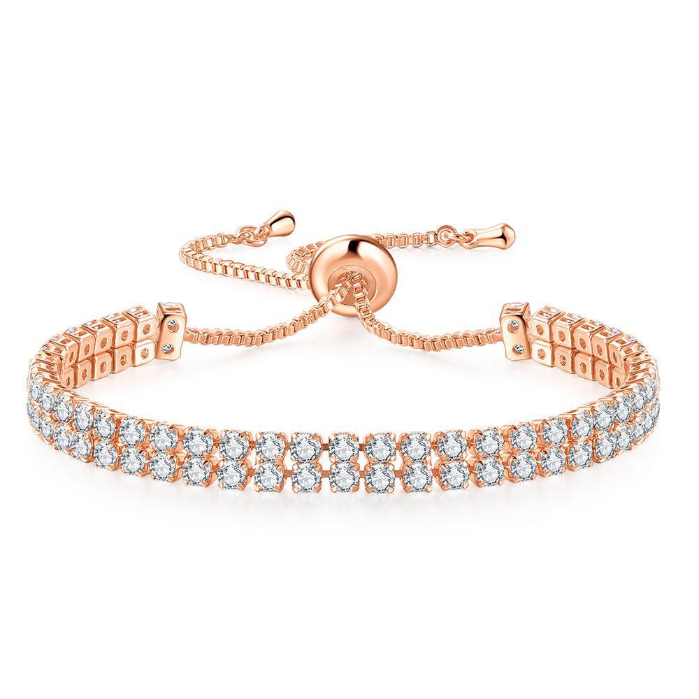 Doppelreihiges Zirkonia Armband