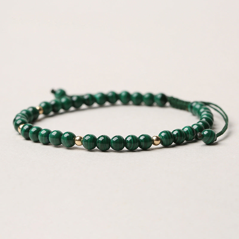 Carmiora natürliches Malachit-Schutz-Ruhe-Armband
