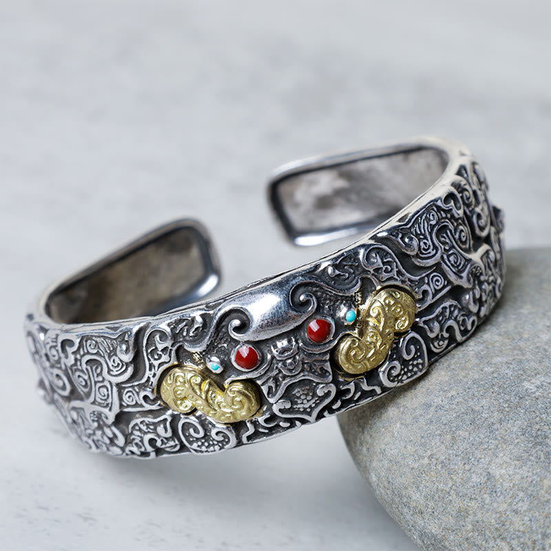 Carmiora FengShui Gravur PiXiu Segen Armband Armreif