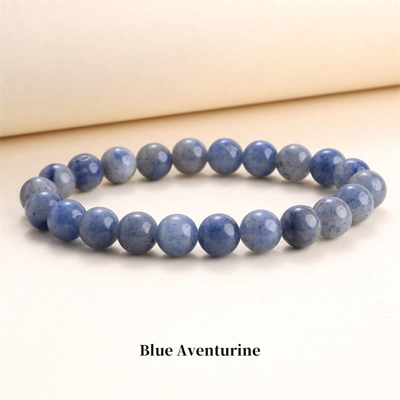 Carmiora Naturstein-Quarz-Heilperlen-Armband