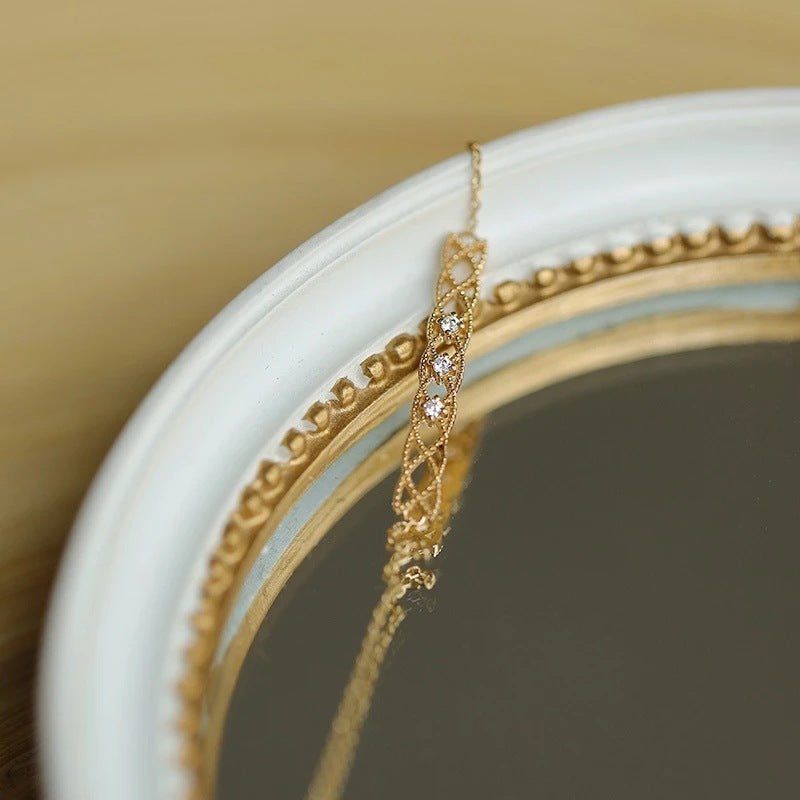 Barockarmband - Alma (massives Silber)