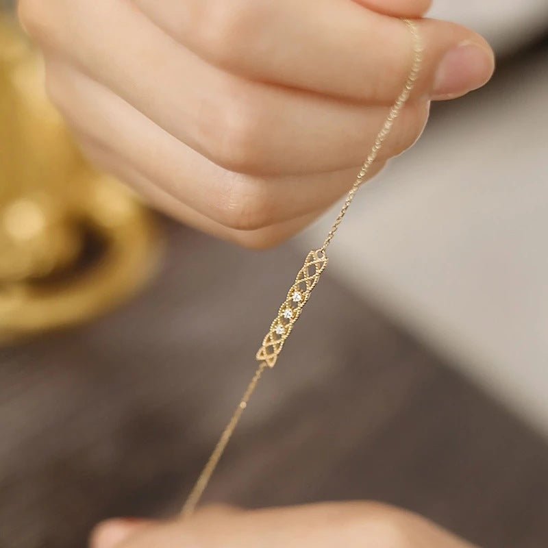 Barockarmband - Alma (massives Silber)