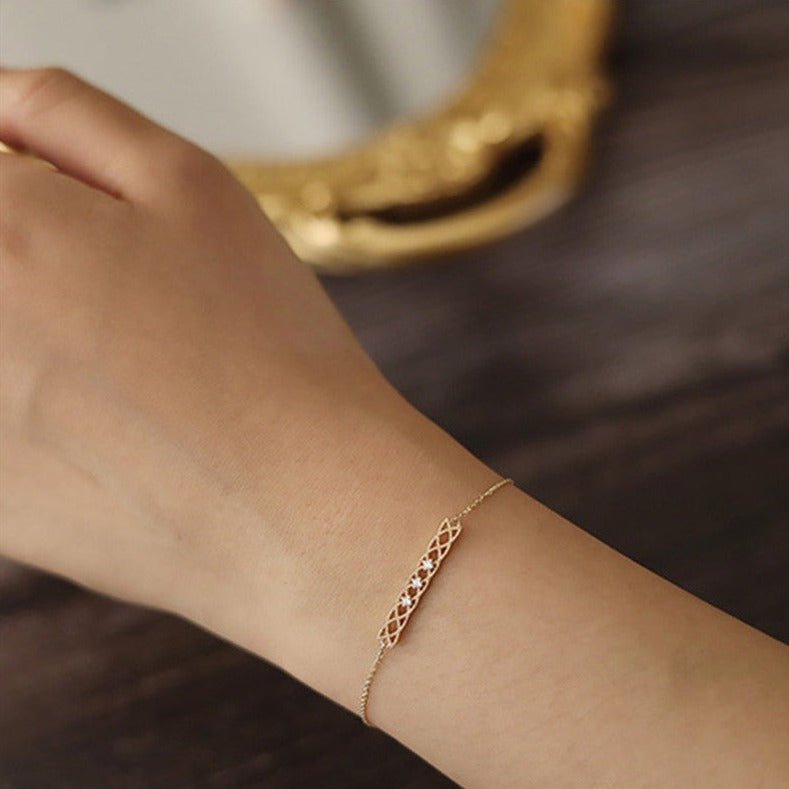 Barockarmband - Alma (massives Silber)