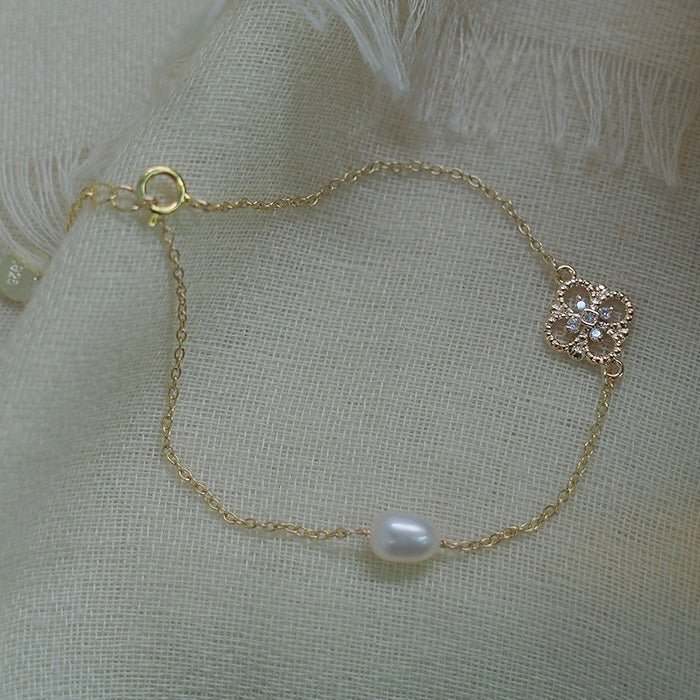 Barockarmband – Everly (massives Silber)