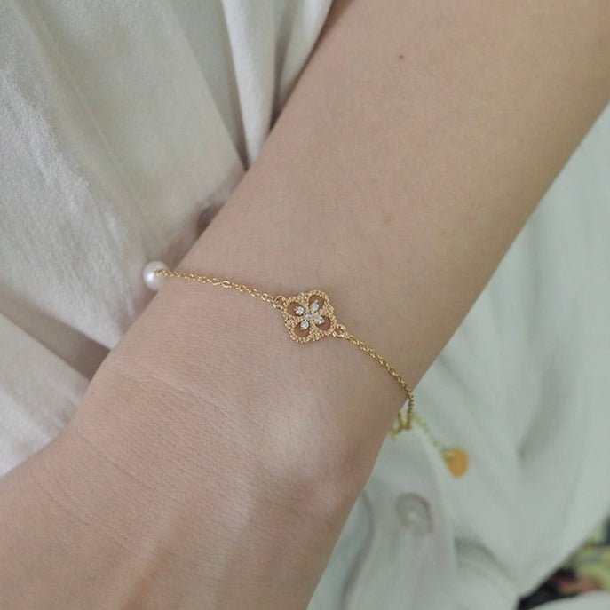 Barockarmband – Everly (massives Silber)