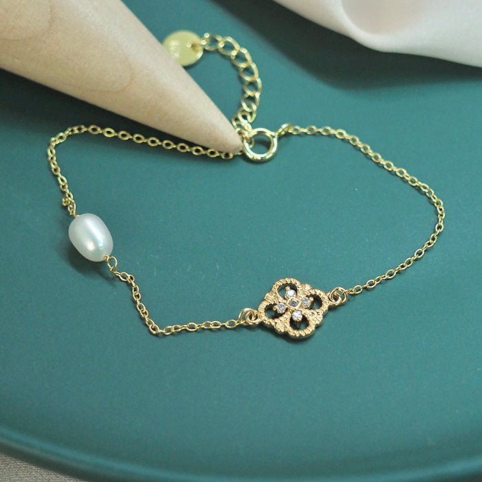 Barockarmband – Everly (massives Silber)