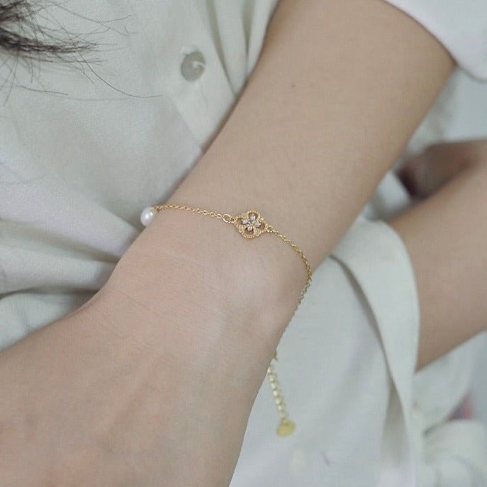 Barockarmband – Everly (massives Silber)