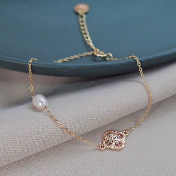 Barockarmband – Everly (massives Silber)