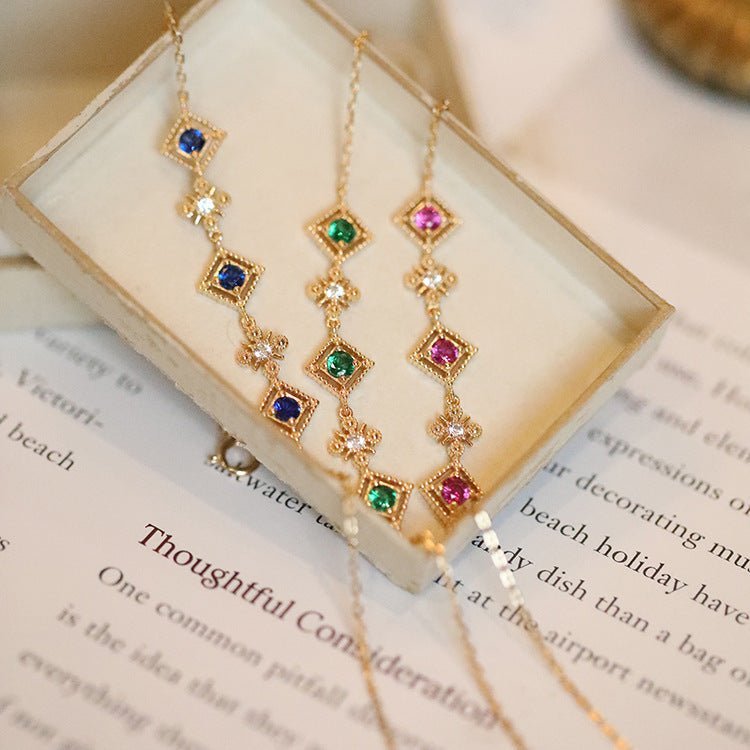 Barockarmband - Sherry (massives Silber) - 3 Farben