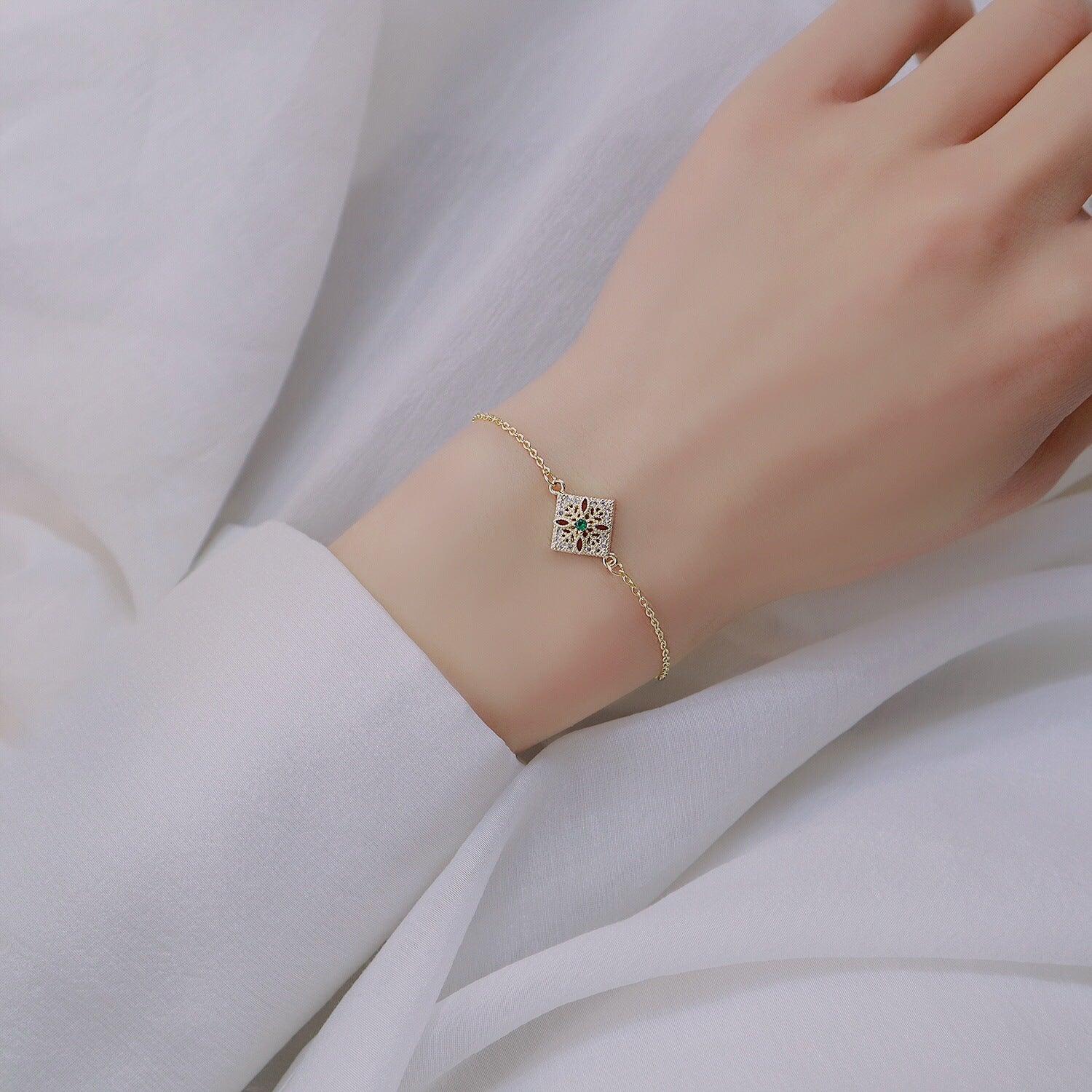 Barockarmband (massives Silber)