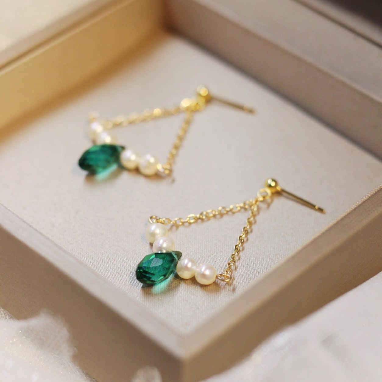 Barock Ohrringe - Efeu