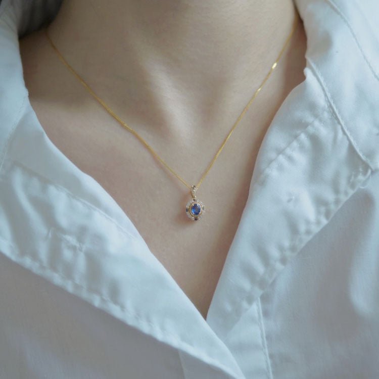 Barocke Halskette – Maria (massives Silber)