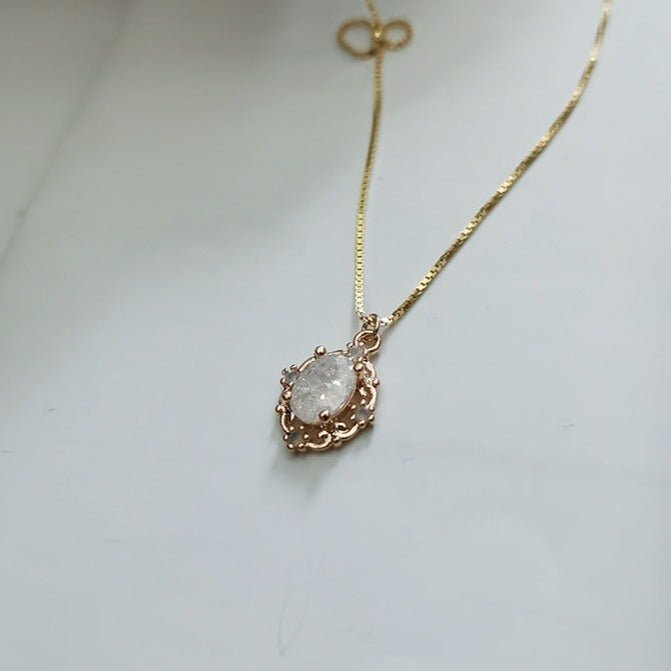 Barocke Halskette (massives Silber) - Elsa