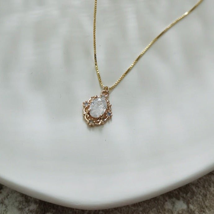 Barocke Halskette (massives Silber) - Elsa