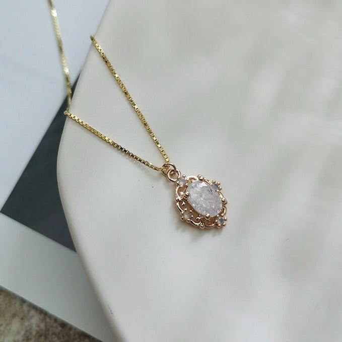 Barocke Halskette (massives Silber) - Elsa