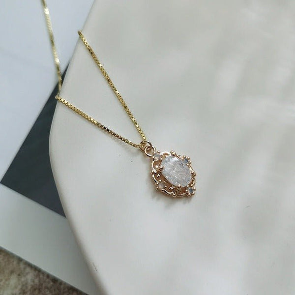 Barocke Halskette (massives Silber) - Elsa