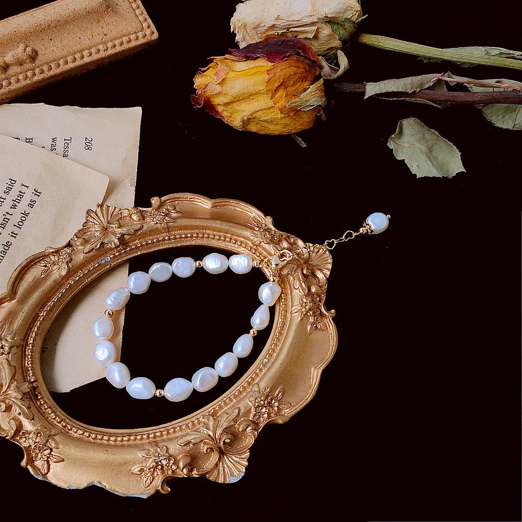 Armband mit Barockperlen - Avery