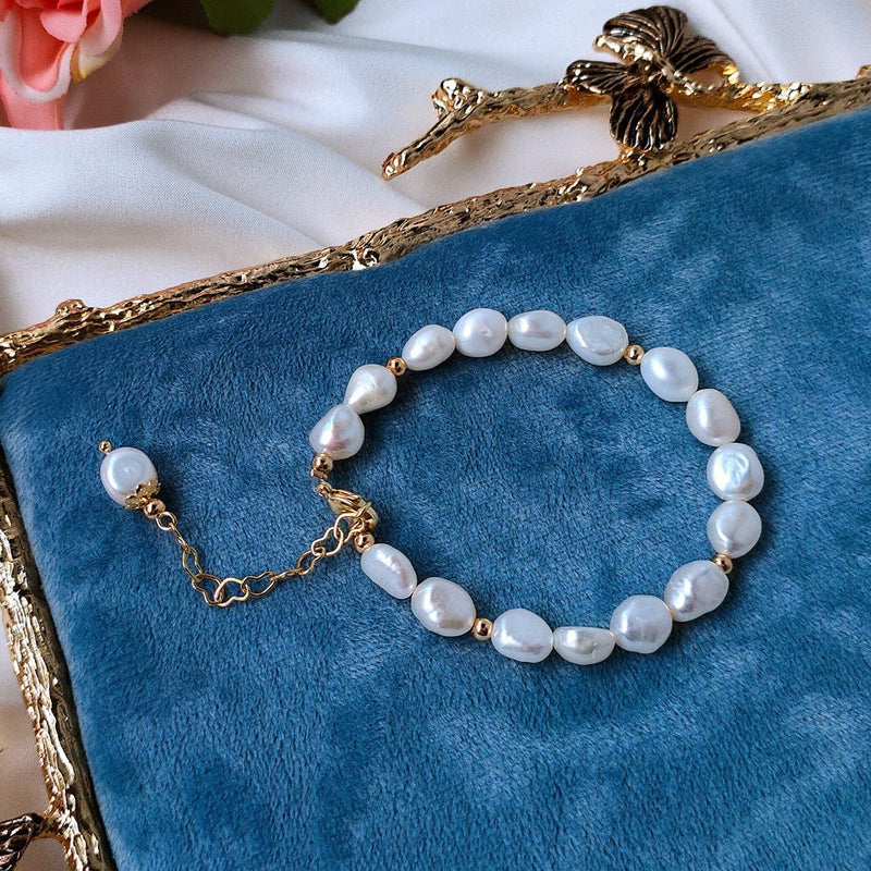 Armband mit Barockperlen - Avery