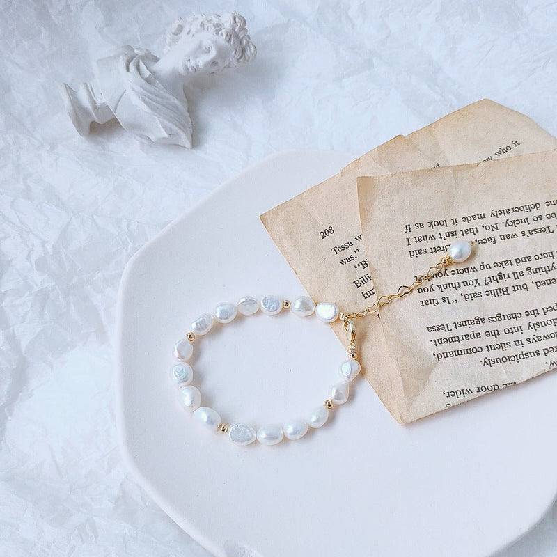 Armband mit Barockperlen - Avery