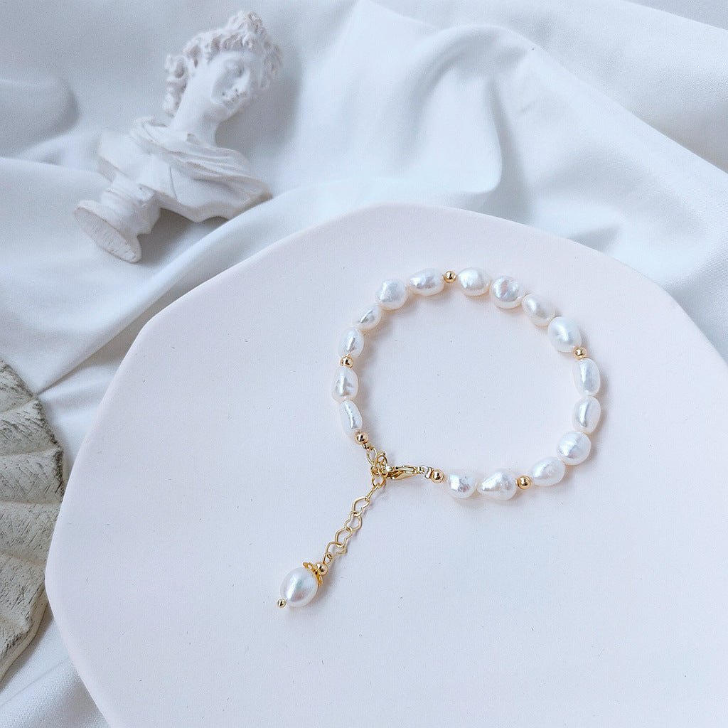 Armband mit Barockperlen - Avery