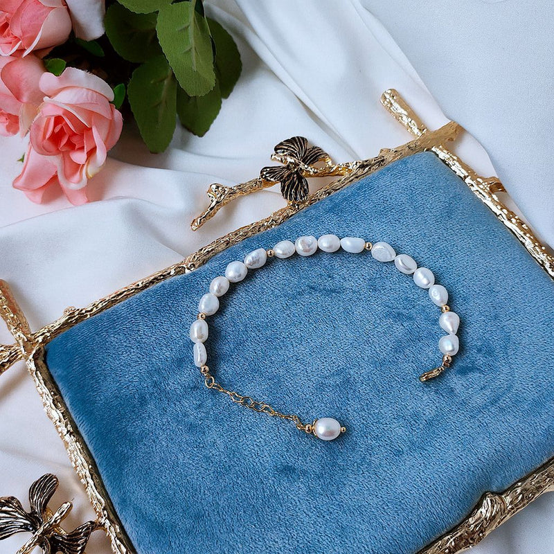 Armband mit Barockperlen - Avery