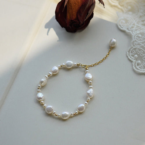 Armband mit Barockperlen – Kayleen (massives Silber)