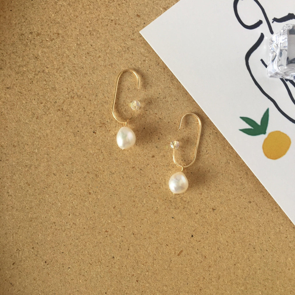 Ohrklemmen mit Barockperlen