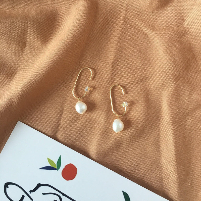 Ohrklemmen mit Barockperlen