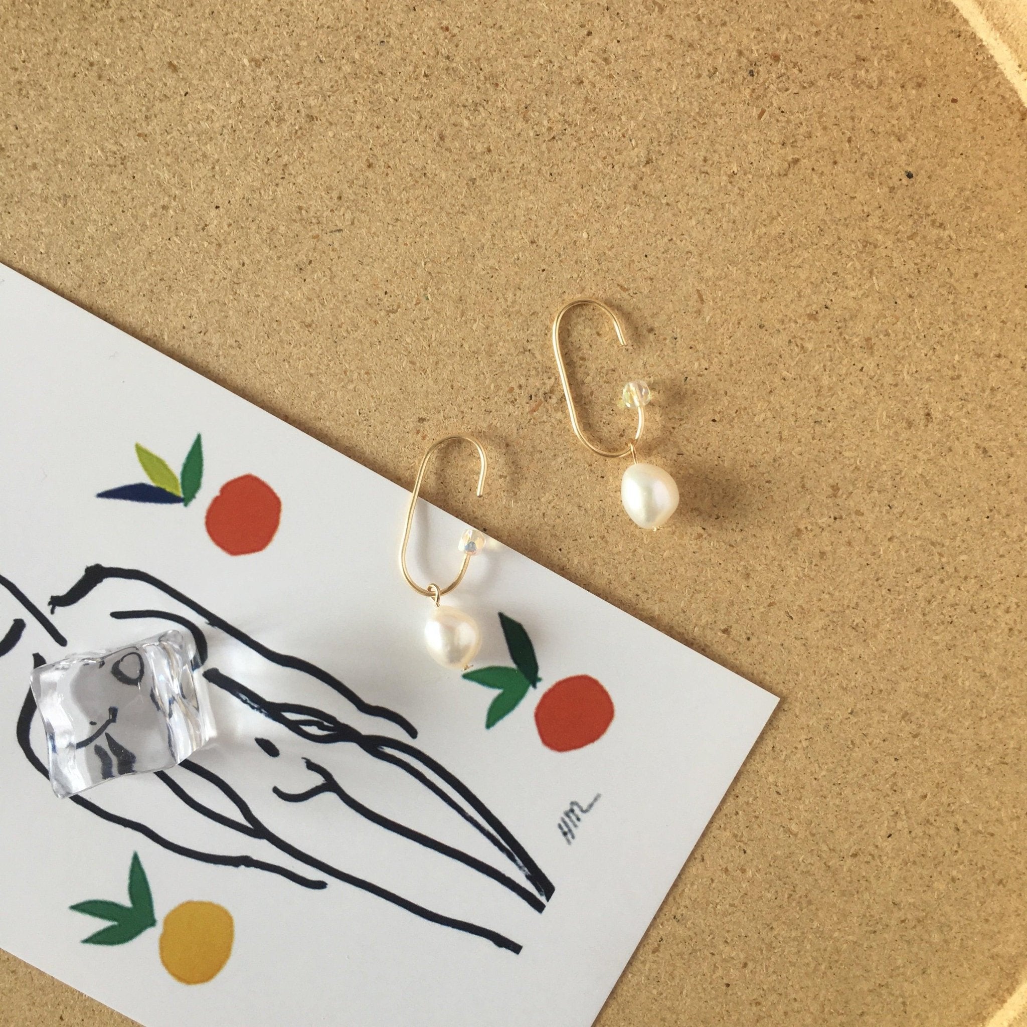 Ohrklemmen mit Barockperlen