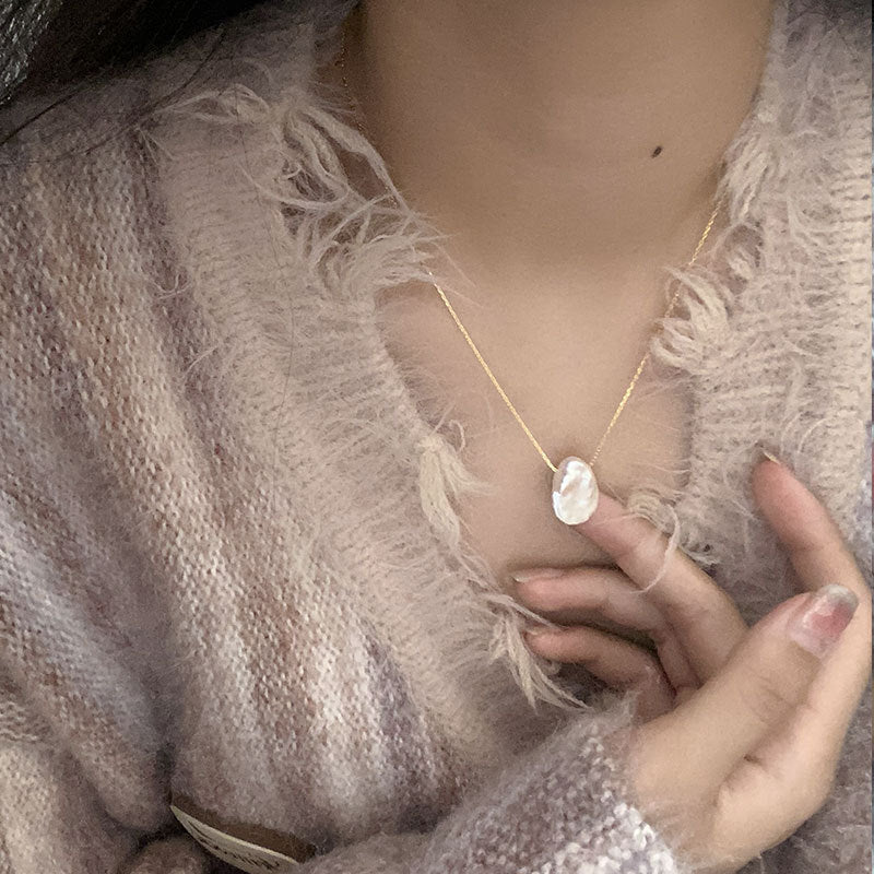 Barockperlenkette (massives Silber) - Selena