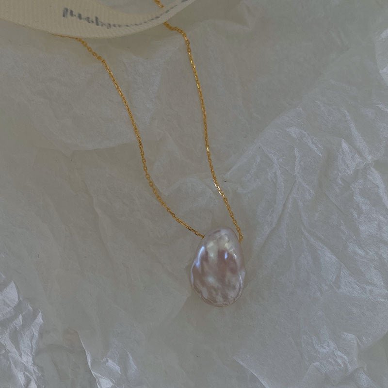 Barockperlenkette (massives Silber) - Selena