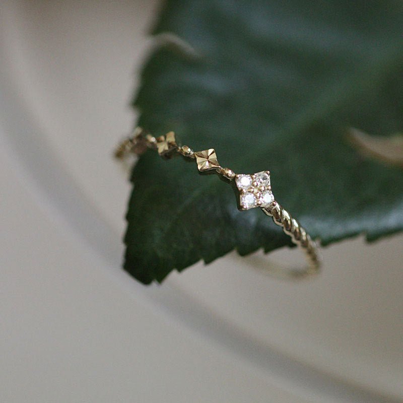 Barockring - Molly (massives Silber)