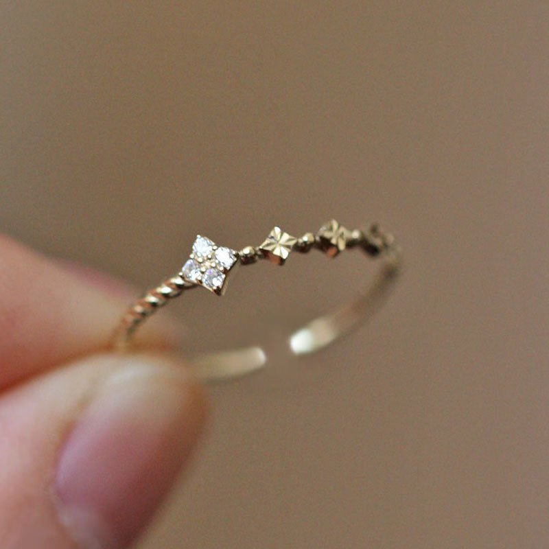 Barockring - Molly (massives Silber)