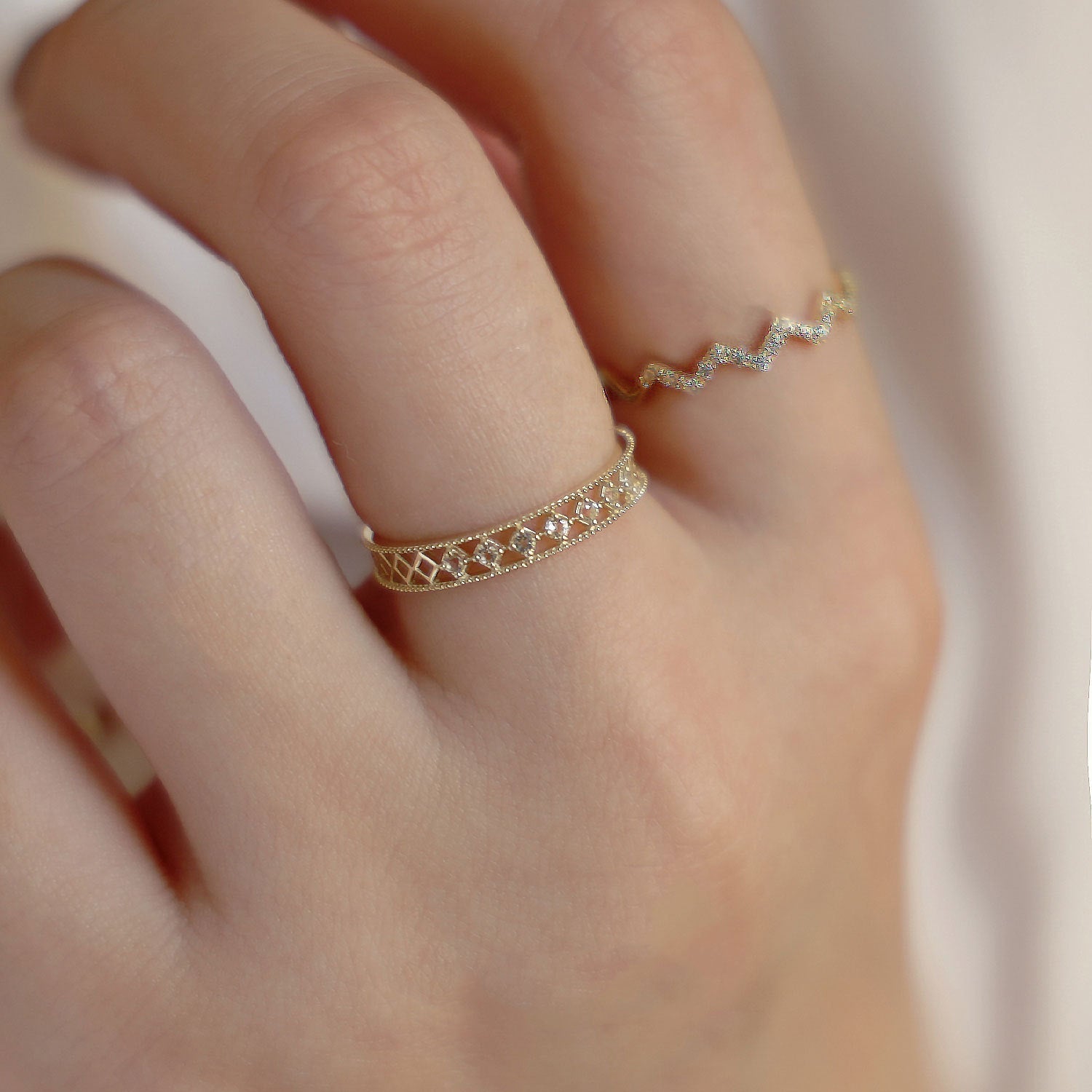 Barockring - Regina (massives Silber)