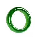 Carmiora Runder weißer Jade-Cyan-Jade-Schutzring