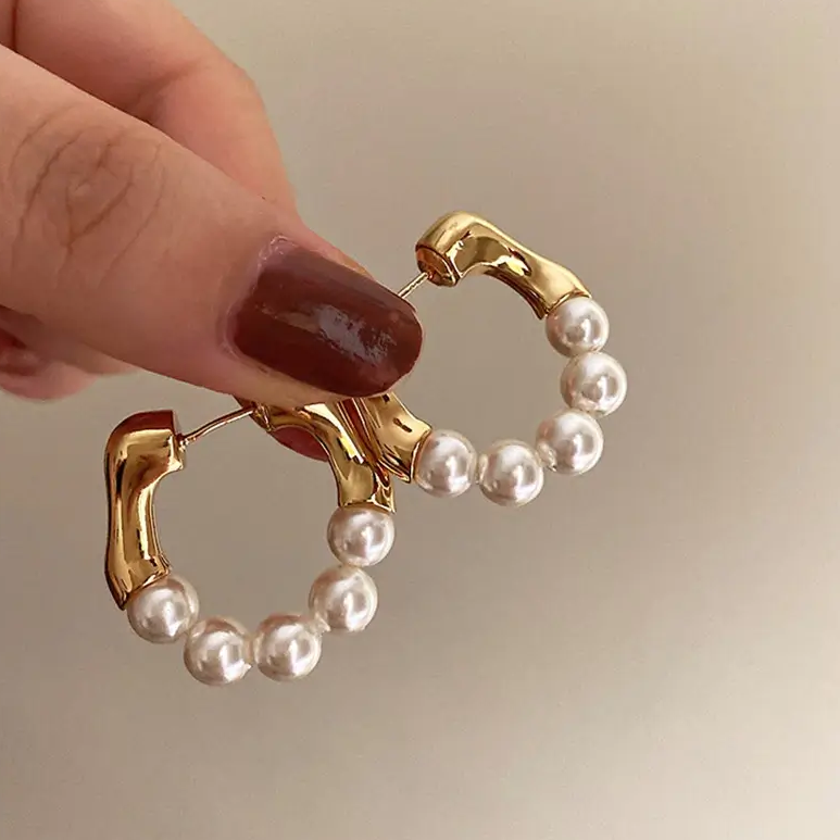 Chavri - Modische Beads Metall-Ohrringe