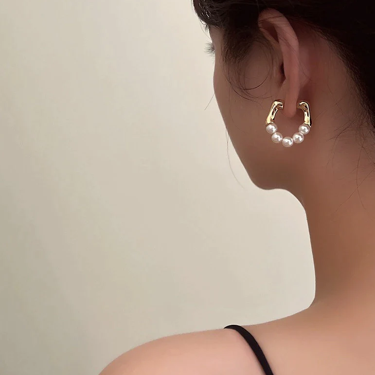 Carmiora - Modische Beads Metall-Ohrringe